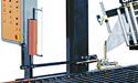 cut and wipedown mechanism for stretch wrapper