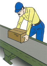 unloading conveyor belt