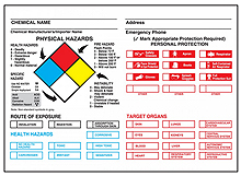 Chemical Safety Label