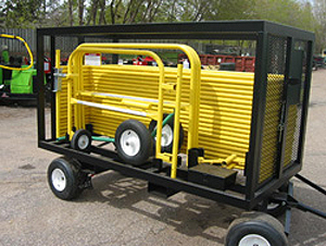 Goliath Mega Cart></li>
<li><b>Goliath base storage:</b> Included with the Goliath Mega Cart, these (3) base plate storage racks each hold up to (8) base places. Integrated fork pockets make transport easier.<br/><img src=