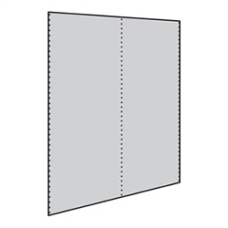 closed shelving back panel