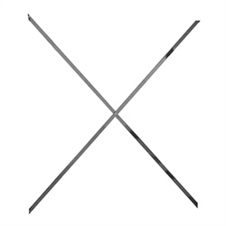 open shelving cross bracing