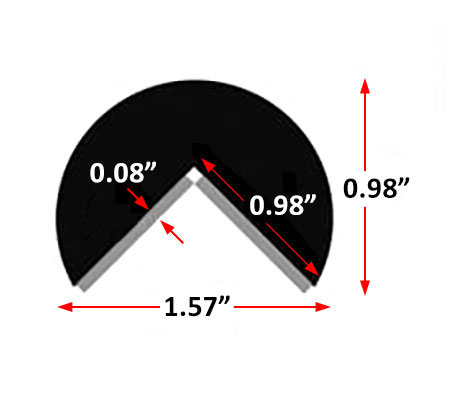 cross section drawing of IW60-6910 with dimensions