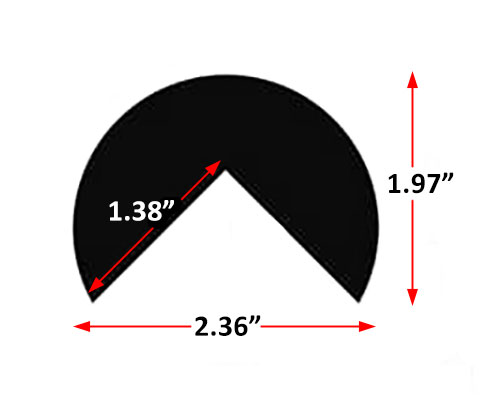 cross section drawing of IW60-6855 with dimensions