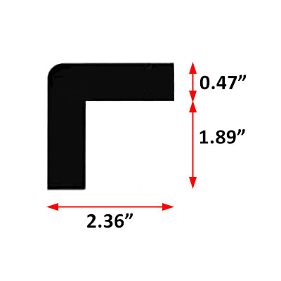 cross section drawing of IW60-6857 with dimensions
