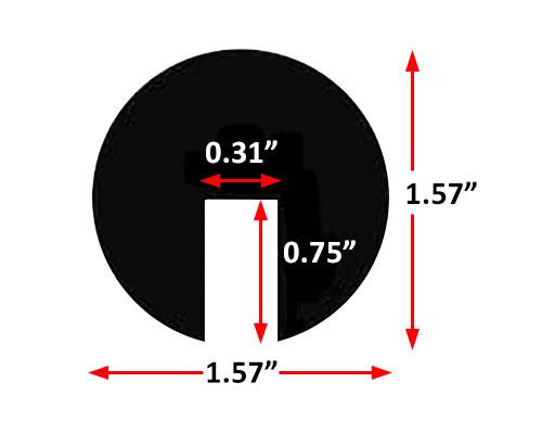 cross section drawing of IW60-6712-4 with dimensions