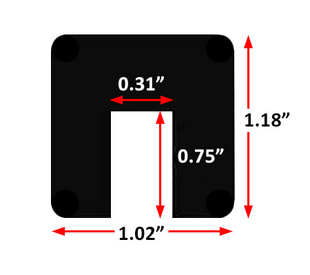 cross section drawing of IW60-6760-3 with dimensions