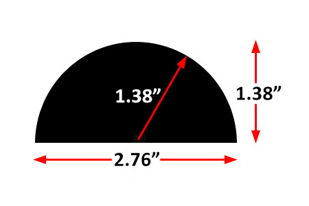 cross section drawing of IW60-6883 with dimensions