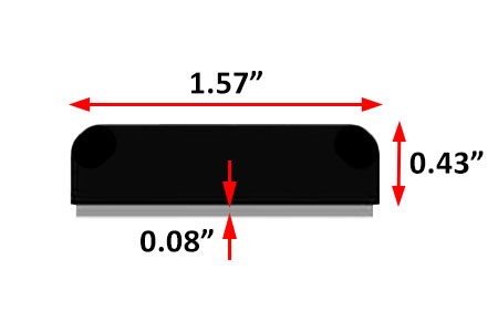 cross section drawing of IW60-6920 with dimensions