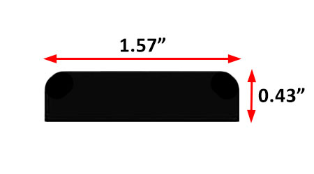 cross section drawing of IW60-6752 with dimensions