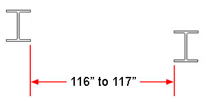 Structural Beam to Beam Distance