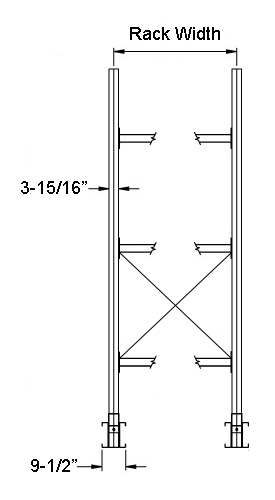 heavy duty cantilever front view