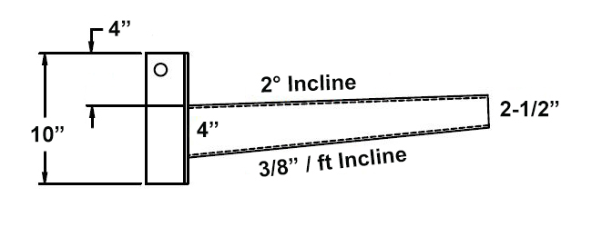 heavy duty cantilever arm dimensions