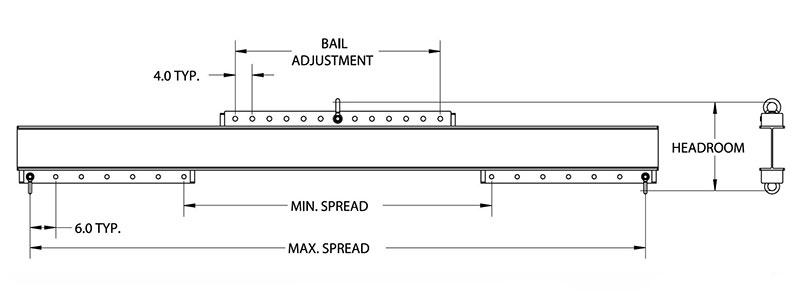 lifting spreader beam drawing