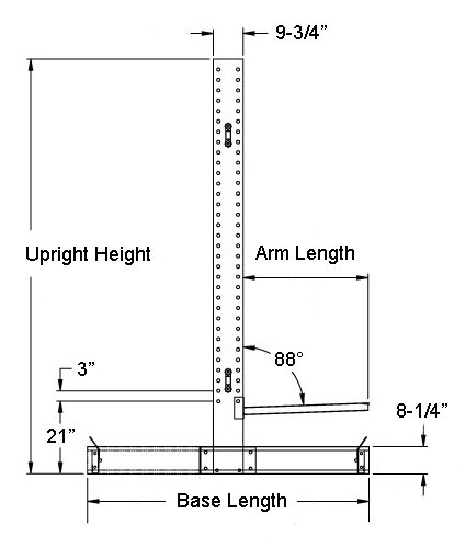medium duty cantilever side view