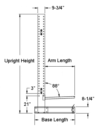 medium duty cantilever side view