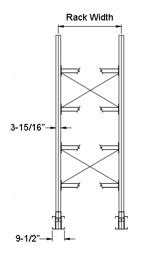 x-heavy duty cantilever front view