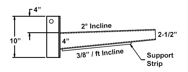x-heavy duty cantilever arm dimensions