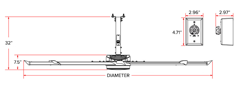 e-series fan line drawing