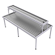 Two-Tier Flood Table for Growers - 4' x 8' with 1' x 8' Top, 48" Overall Height