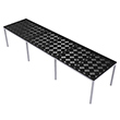 Aluminum Grow Table with Top Mounted Deck - 36"W x 144"L x 30"H