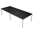 Aluminum Grow Table with Top Mounted Deck - 48"W x 120"L x 30"H