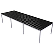 Aluminum Grow Table with Top Mounted Deck - 48"W x 144"L x 30"H