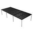 Aluminum Grow Table with Top Mounted Deck - 60"W x 144"L x 30"H
