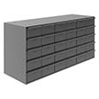 Modular Cabinet - 33-13/16"W x 12-5/16"D x 17-13/16"H, 30 Steel Drawers