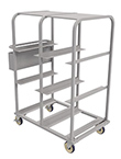Tote Picking Cart - Powder Coated Steel, 40" OAW x 24-1/2"D x 53-1/8"H