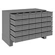 Modular Cabinet - 34"W x 17-3/4"D x 26-1/4"H, 30 Steel Drawers