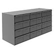 Modular Cabinet - 33-13/16"W x 12-1/4"D x 16-5/16"H, 24 Steel Drawers