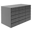Modular Cabinet - 33-13/16"W x 17-3/4"D x 21-1/16"H, 30 Steel Drawers