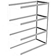 Long Span Shelving, 60" x 48" x 84" No Decking, 900 Lbs. Cap., Adder