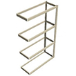 Long Span Shelving, 72" x 30" x 84" No Decking, 600 Lbs. Cap., Adder
