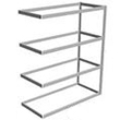Long Span Shelving, 72" x 36" x 84" No Decking, 600 Lbs. Cap., Adder