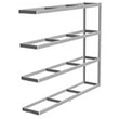 Long Span Shelving, 96" x 24" x 84" No Decking, 500 Lbs. Cap., Adder