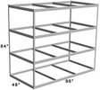 Long Span Shelving, 96" x 48" x 84" No Decking, 500 Lbs. Cap., Starter