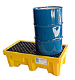 2-Drum High Capacity Spill Containment Pallet - 3,000 lb., 66 gal., No Drain
