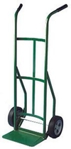 Steel Hand Truck with double-grip handle, semi-pneumatic wheels