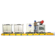 Modular IBC Spill Pallet - 4-Tank, Indoor Model