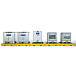Modular IBC Spill Pallet - 5-Tank, Indoor Model