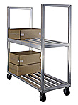 Aluminum Shelf Truck - 2 Aluminum Shelf, 27"W x 71"H x 63"L