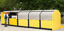 Modular IBC Spill Pallet - 5-Tank, Outdoor Model