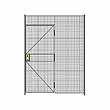 1-Wall Welded Wire Partition - 6'6"W x 8'5-1/4"H - 3' Hinged Gate