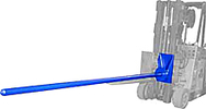 Carriage Mounted Rug Rams/Carpet Poles - 120"L, Class II