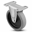 Rigid Caster - 5" x 0.94" TPR Wheel, 130 lb. Cap.