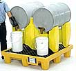 Spill Containment Drum Rack, 2-Drum, With Drain
