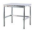 Stainless Steel Topped Table - 24"D x 34"H x 36"L