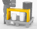 Self-Draining Stacking Shelf for Spill Pallet - Yellow
